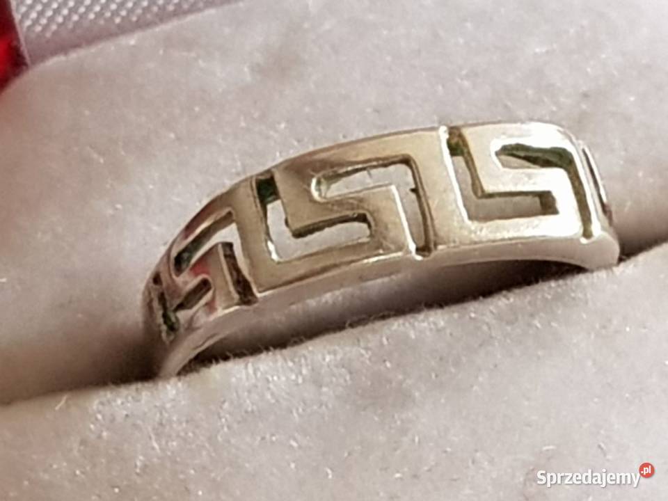 srebrny grecki motyw pierścionek biżuteria Pierścionki Kielce