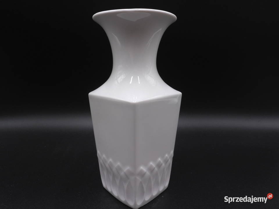 Śnieżnobiały wazon Schumann Arzberg porcelana Raszków