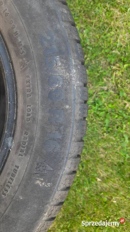 Sprzedam dwie opony Zima 21560 r16 Continental Ostrowiec Świętokrzyski