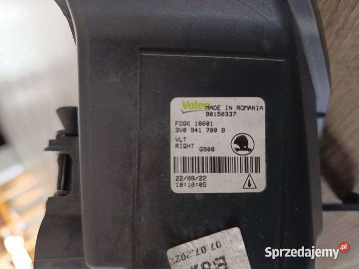 HALOGEN PRAWY LED SKODA SUPERB III LIFT Malbork