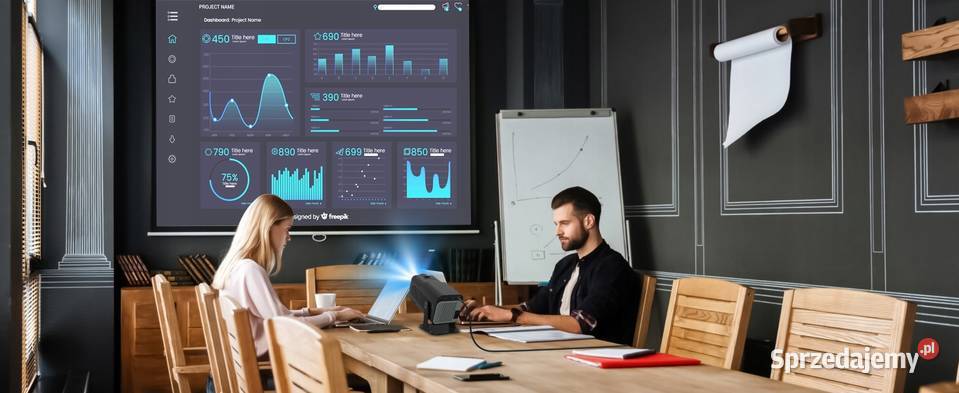 Projektor LED Magcubic Hy320 mini czarny Myszyniec