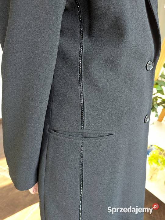 Krótki damski płaszcz Jean Paul czarny Ksawerów