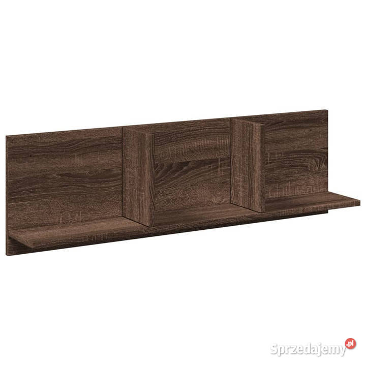 Półka ścienna 100x165x30 brązowy dąb WM854865 Warszawa