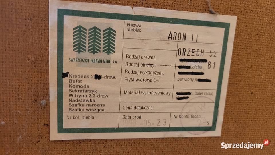 Aron Witryna 2 Swarzędzkie Meble Gołuski