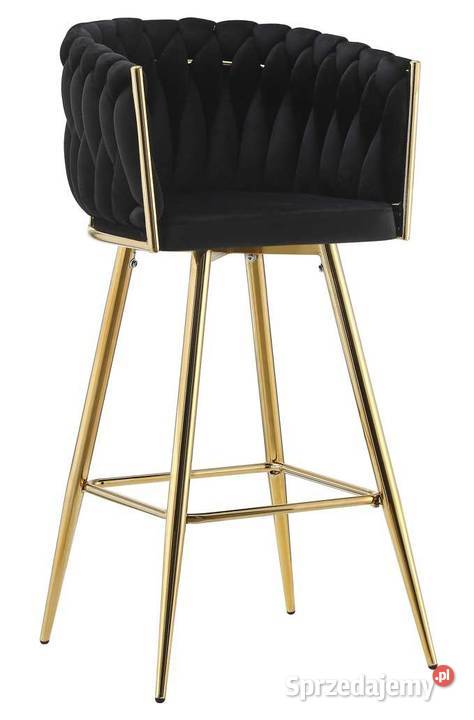 Czarny Hoker Tapicerowany RosaB Wysyłka 24H Tarchały Małe