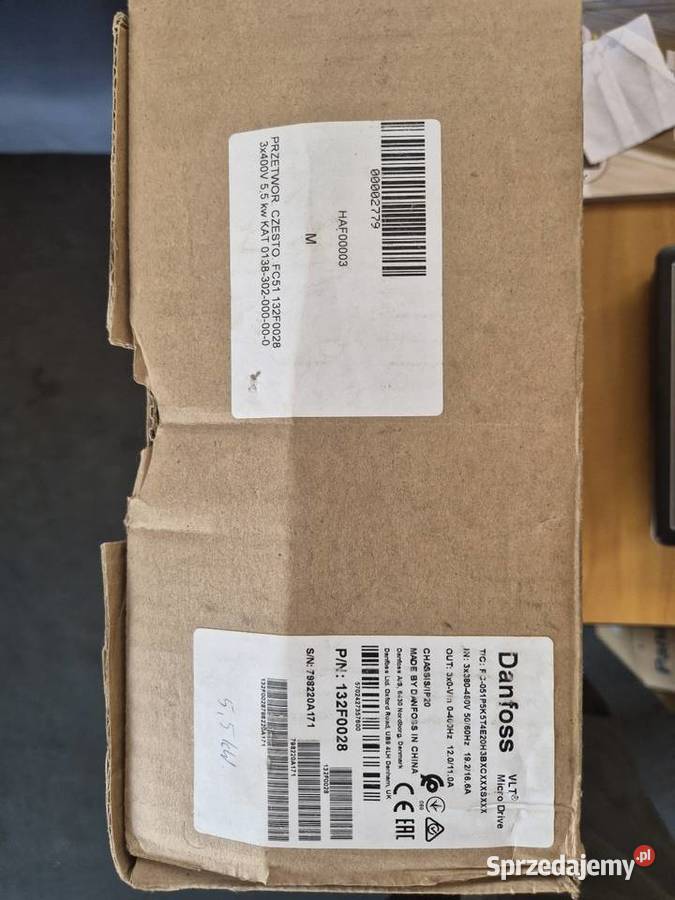 Falownik Danfoss VLT Micro Drive FC51 o numerze Sosnowiec