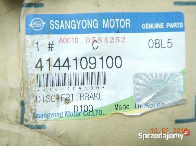 TARCZA HAMULCOWA PRZÓD SSANGYONG ACTYON I 20 sprzedam