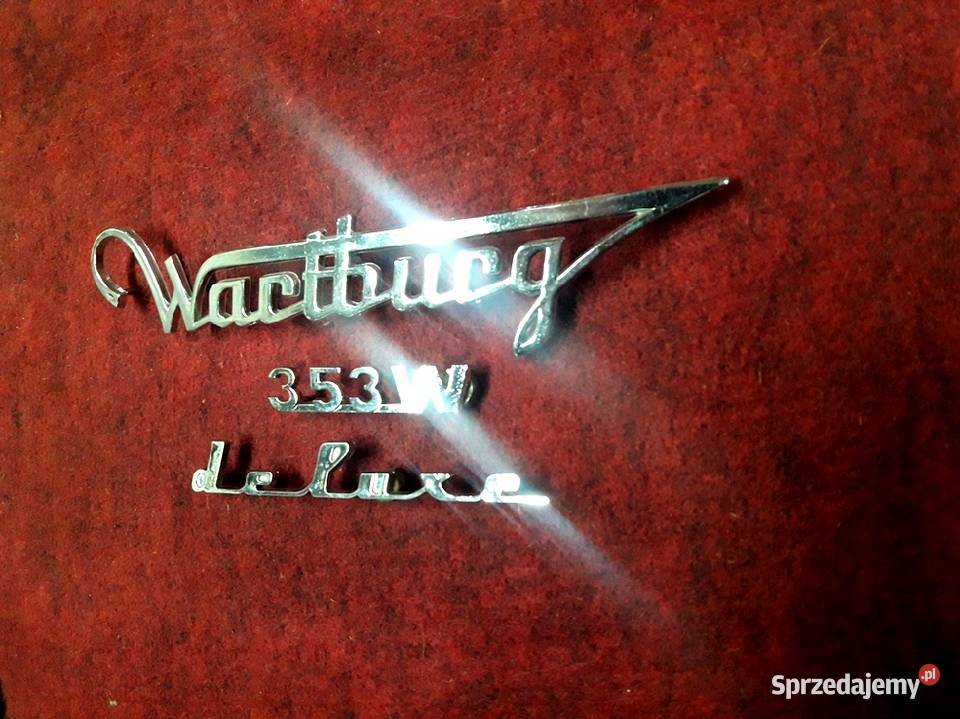 Wartburg emblematy napisy znaczki plastik chrom Piotrków Trybunalski sprzedam