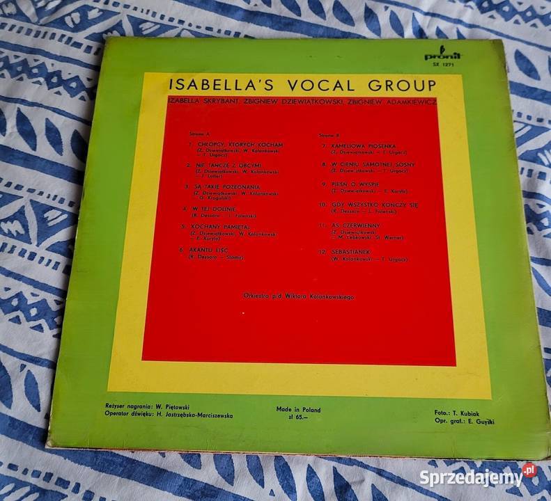 Tercet egzotyczny Izabela Vocal Group 4 płyty w płyta winylowa Płyty i kasety Chełmno