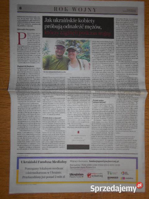 wojny Ukraina krwawa Gazeta Wyborcza sprzedam