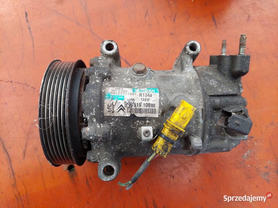 Sprężarka klimatyzacji Peugeot Citroen 16 HDI Rok produkcji 2007 Przyborów sprzedam