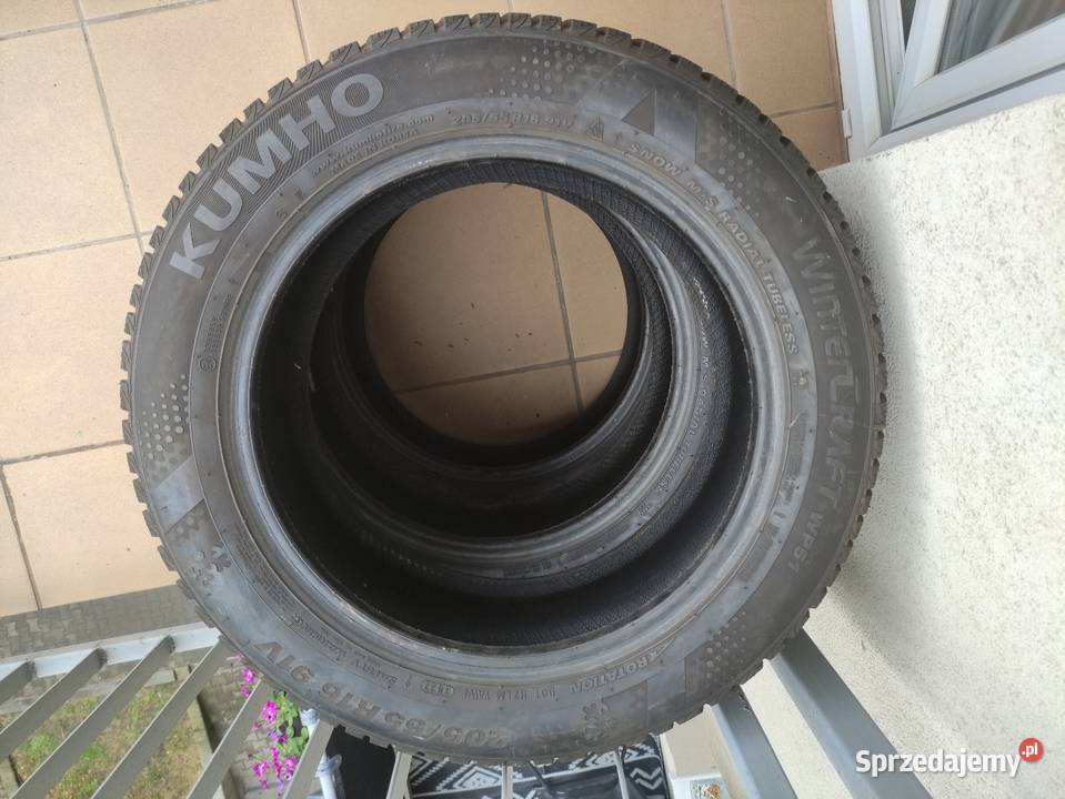 Opony zimowe Kumho Wintercraft 20555 R16 2022 8 Wrocław