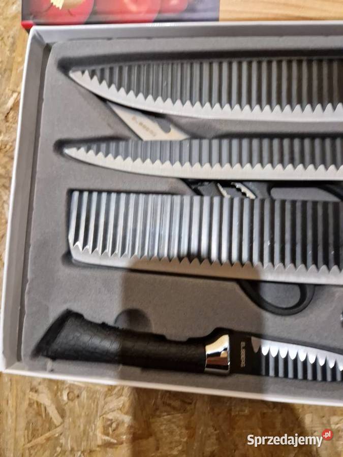 NOŻE KUCHENNE KARBOWANE OSTRE NOŻYCZKI Głogowa sprzedam