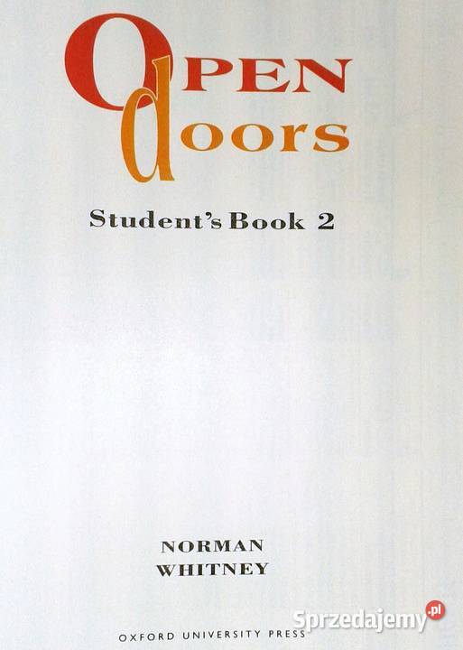 Open Doors 2 Students Book Norman Whitney lubelskie Chełm