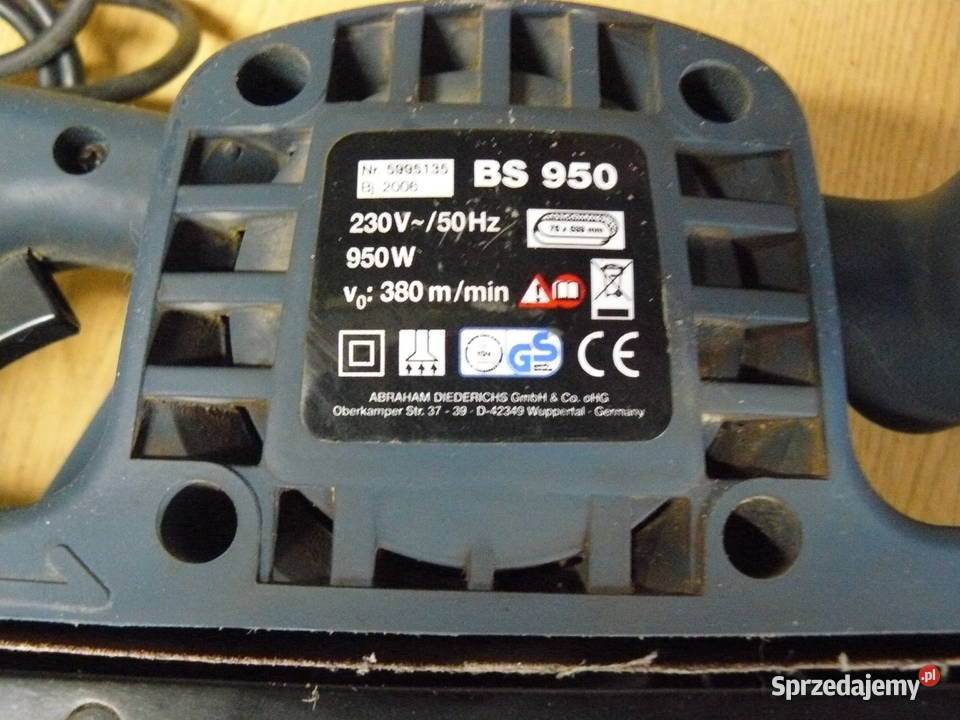 Szlifierka Taśmowa 950 wat Germany papier sprzedam