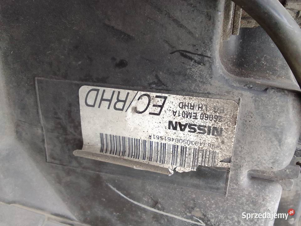 Lampa lewa Nissan Tida 07 UK