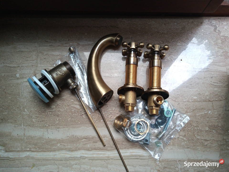 Bateria umywalkowa Antena odcienie brązowego Akcesoria łazienkowe Tarnów