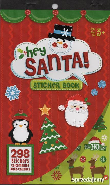 Zestaw Naklejki Nalepki Świąteczne Mikołaj 298