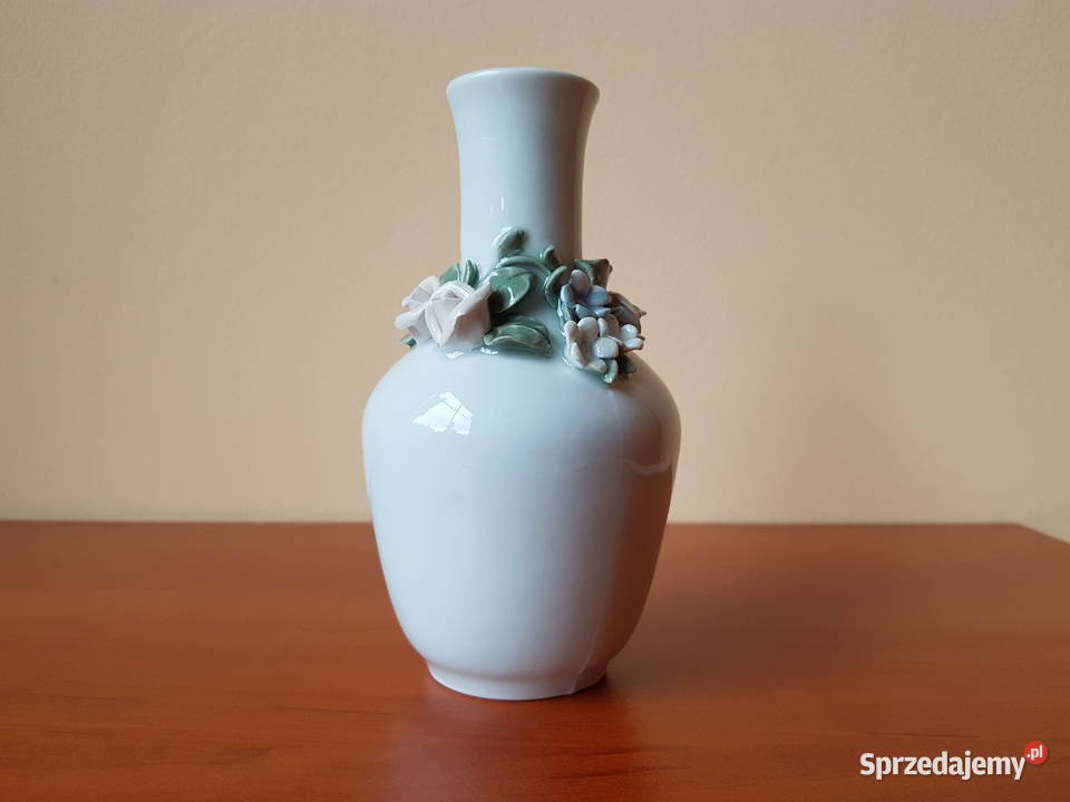 Sygnowany porcelanowy wazonik BOGUCICE porcelana Dąbrowa Górnicza