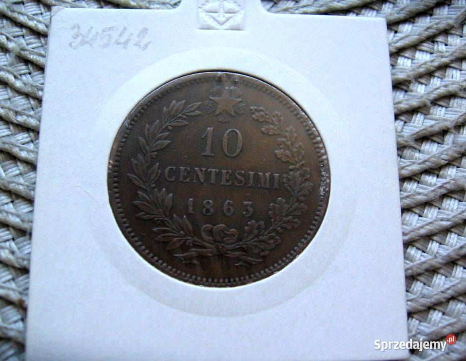 Włochy 10 Centesimi 1863r wielkopolskie