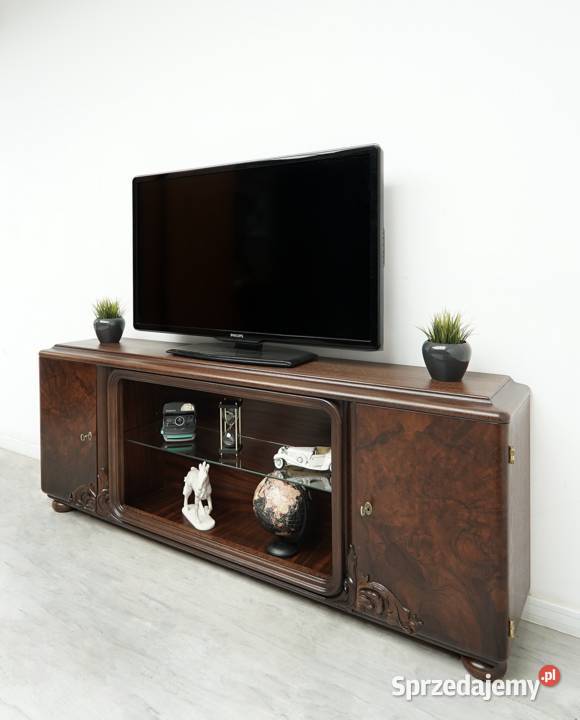 Zabytkowa komoda pod TV w stylu art deco lata wielkopolskie