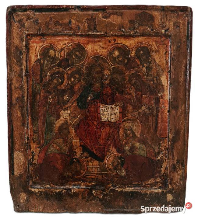 Ikona Deesis I poł XVII wieku 0209 Warszawa sprzedam