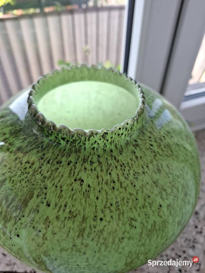 Lampa stołowa z zielonym kloszem Lublin sprzedam