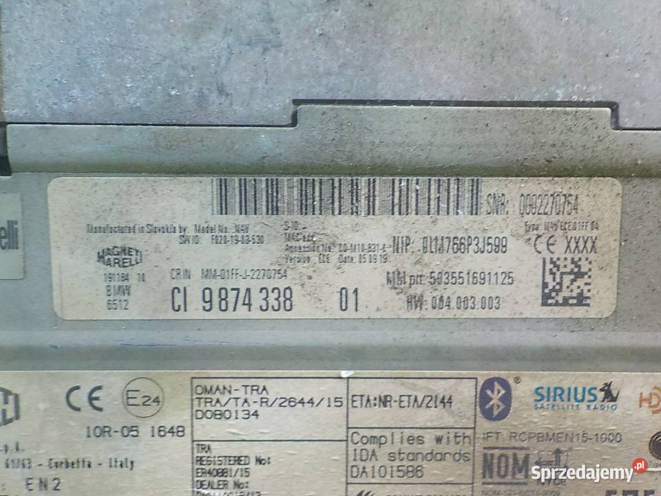 BMW 1 F20 LIFT 15 D 17r HB 5D radio 9874338 mazowieckie