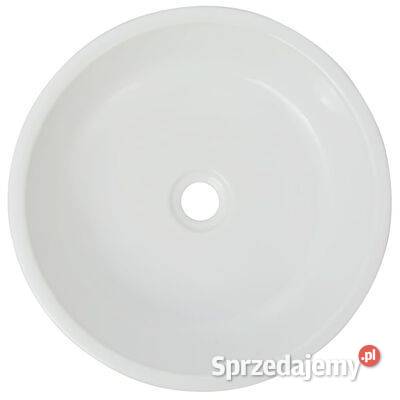 vidaXL Umywalka ceramiczna okrągła 42 x 12 mazowieckie Warszawa