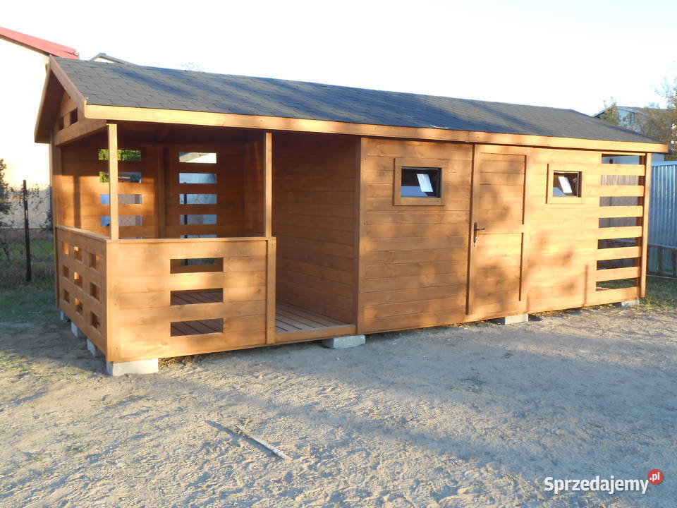Domek ogrodowy letniskowy działkowy z tarasem