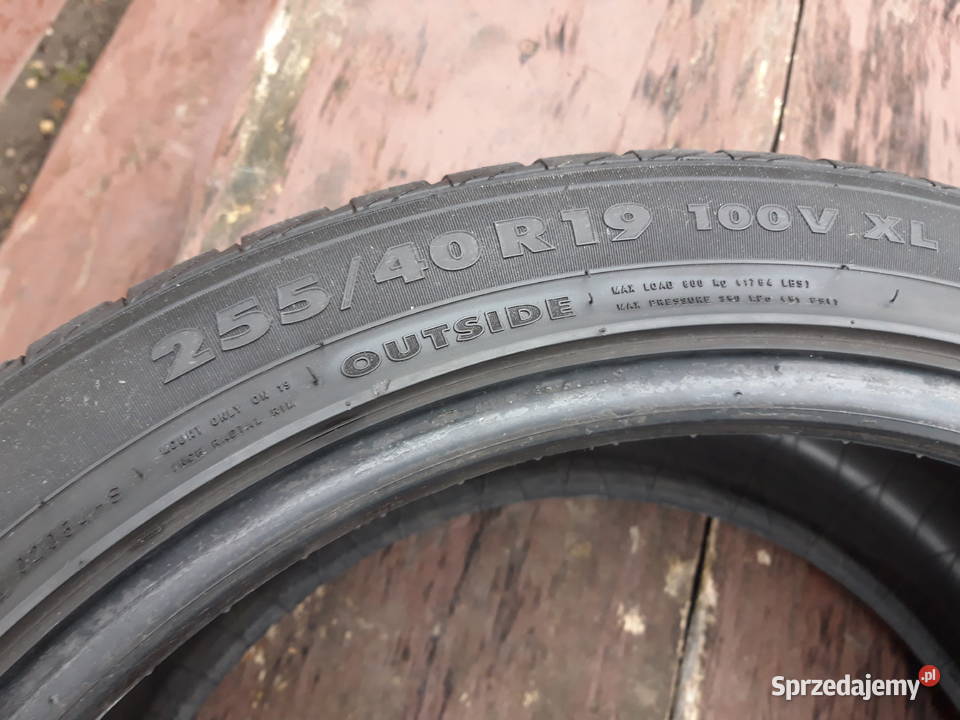 Opony zimowe 25540 r19 100V XL osobowe kujawsko-pomorskie Choceń sprzedam