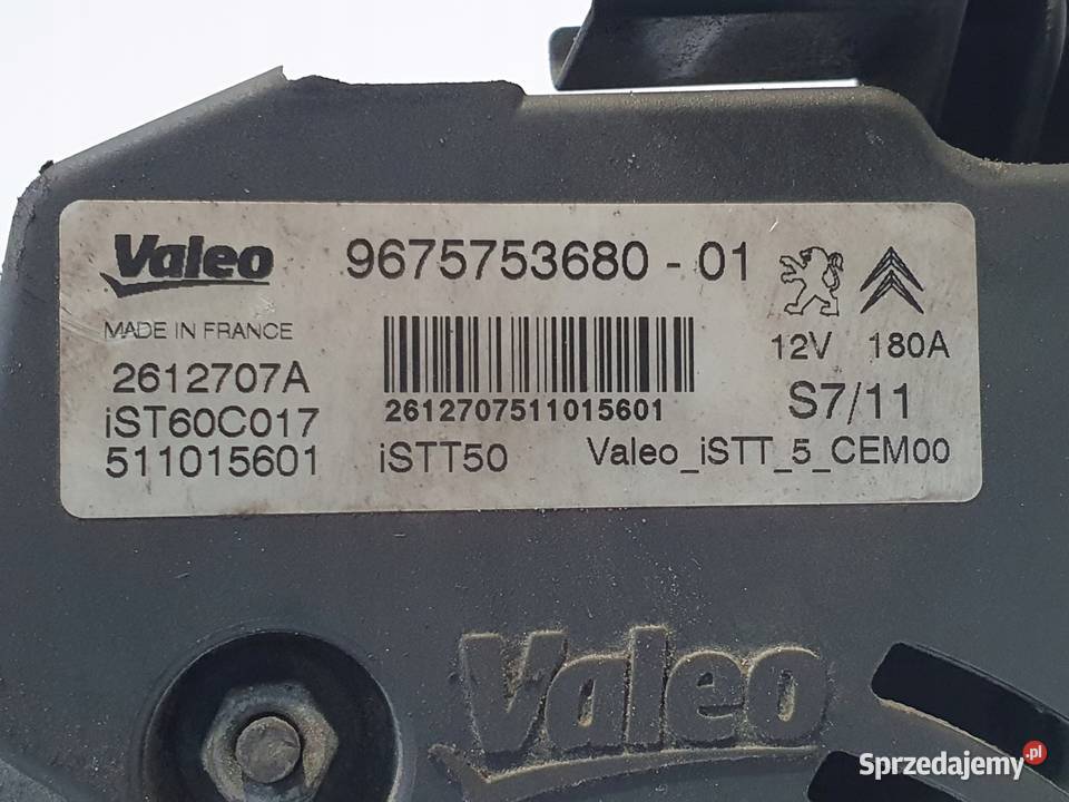 ALTERNATOR Peugeot 508 16 HDI 9675753680 Chełm