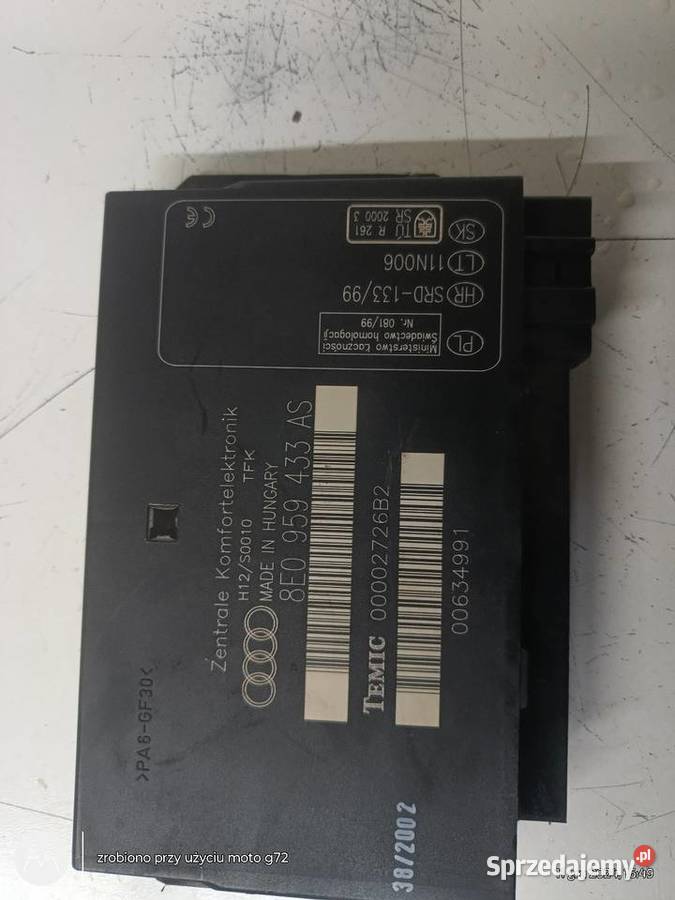 Moduł komfortu audi a4b6 Żary