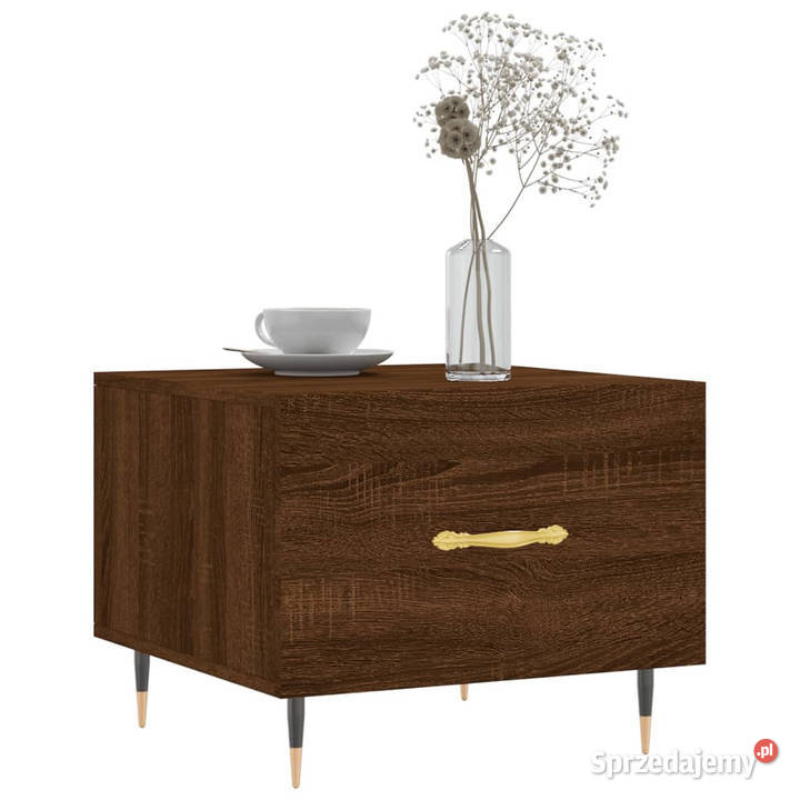 Stoliki kawowe 2 brązowy dąb 50x50x40 WM829363 mazowieckie