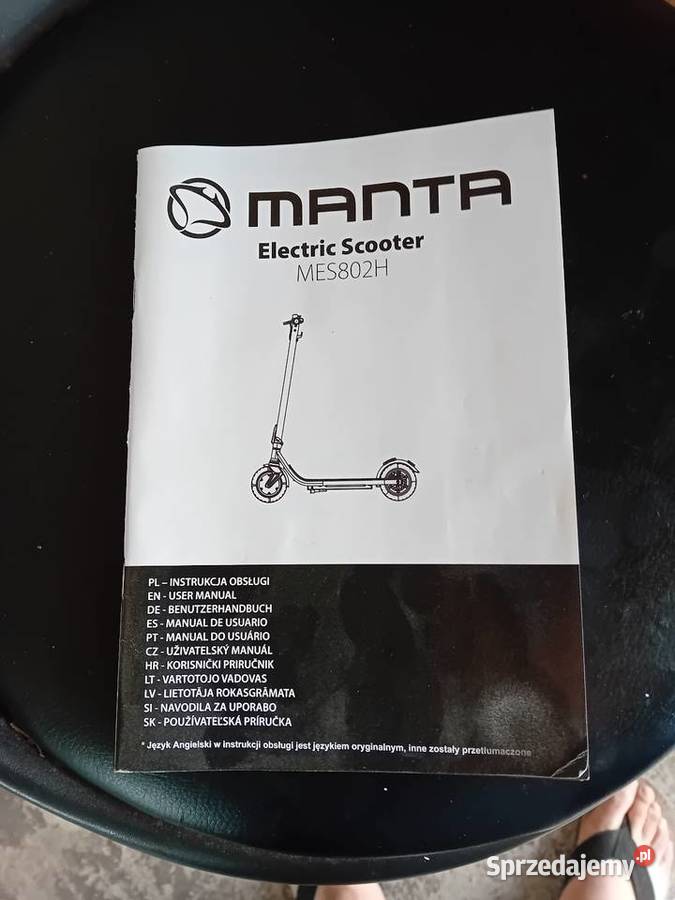 Hulajnoga elektryczna Manta Rolki, wrotki i hulajnogi Mińsk Mazowiecki