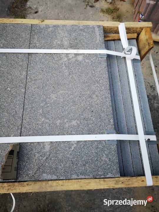Płyta Granitowa Chodnikowa CZARNA GABRO Łódź