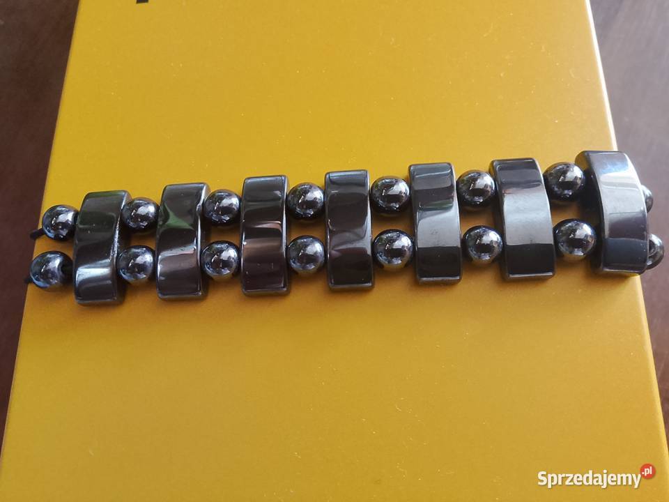 Bransoletka męska hematyt magnetyczna zdrowie Pozostałe Legionowo