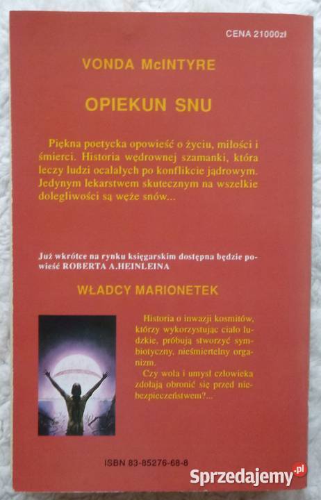 Opiekun snu Vonda McIntyre Warszawa