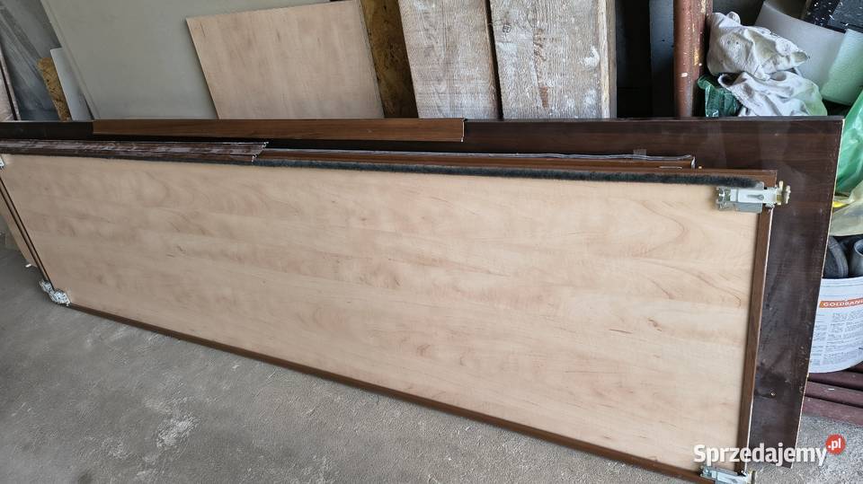 Drzwi 2 suwane do zabudowy szafyprowadnice 2 235cm