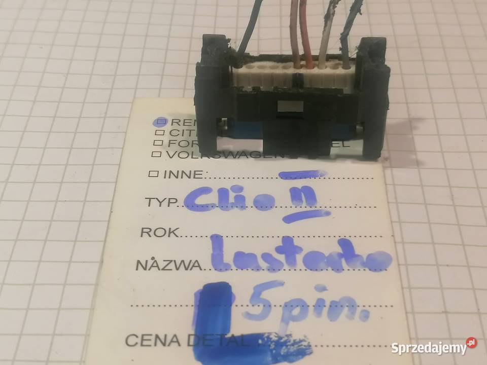 wtyczka do lusterka prawego 7pinlewego 5pin Wyposażenie elektryczne łódzkie Piotrków Trybunalski