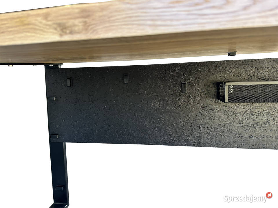 Biurko dębowe LOFT EdgarMeble duże 200x70 Meble Katowice