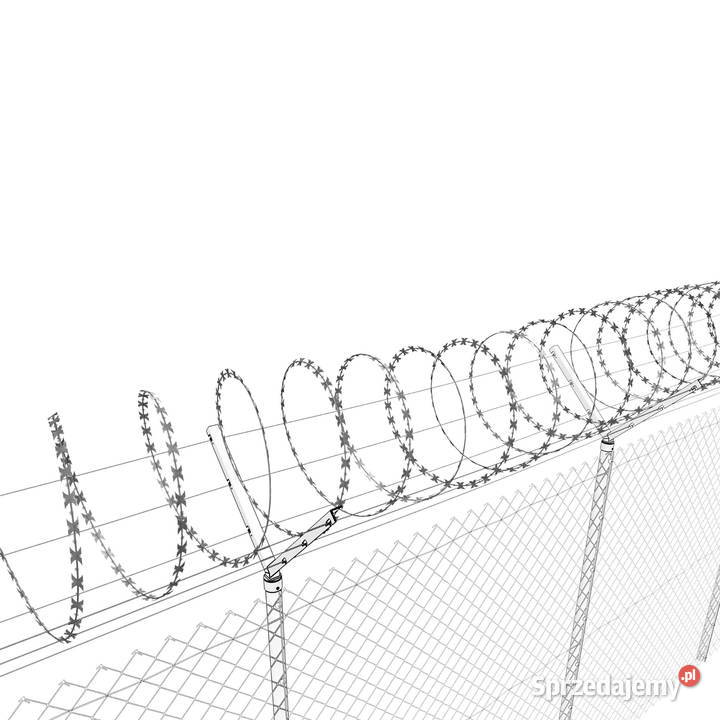 Zasieki concertina 450 mm 54 zwoje 3 złączki Szczecin