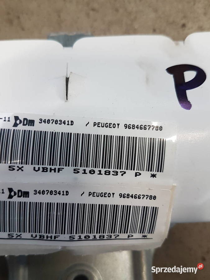 PEUGEOT 3008 I KURTYNA POWIETRZNA PODUSZKA AIR Turkowice