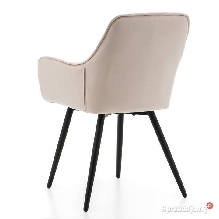 Beżowe Krzesło Tapicerowane Siena Wysyłka 24H Dom i Ogród wielkopolskie