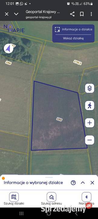 Sprzedam ziemie rolną 1700m2