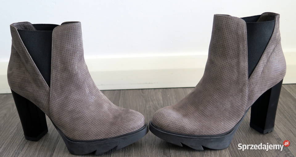 Nowe Piękne skórzane botki Bosccolo r 40 skóra Komorniki