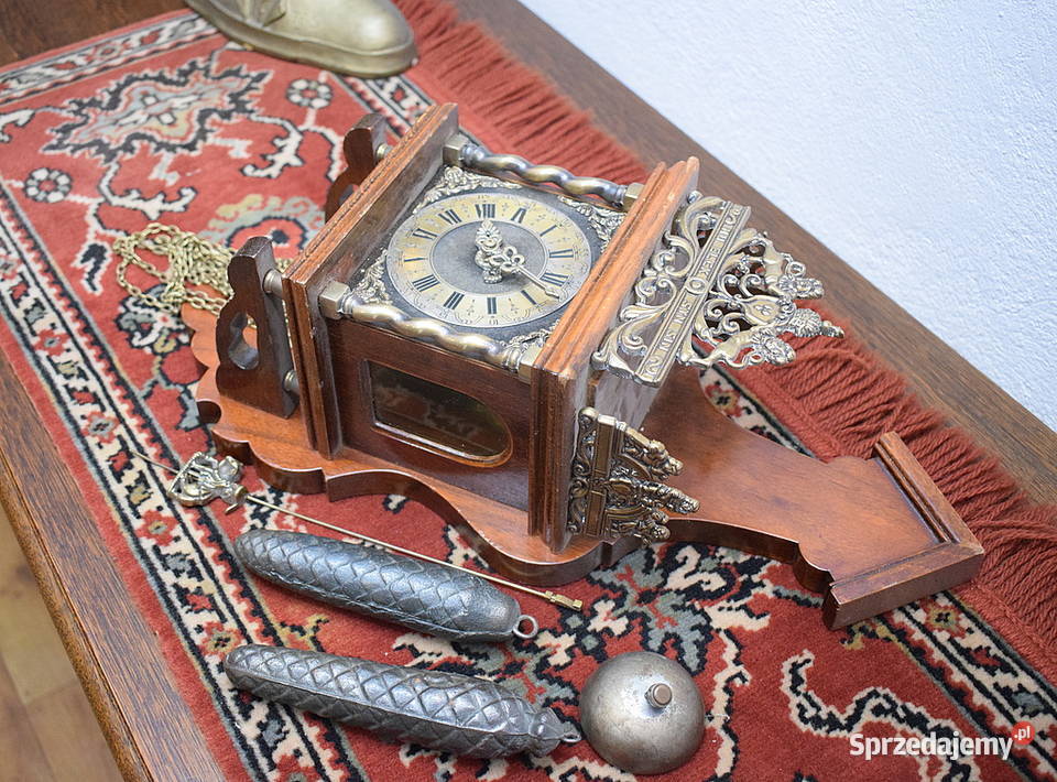 Zegar wiszący holenderski Holender Wuba wysyłam Antyki dolnośląskie Świdnica