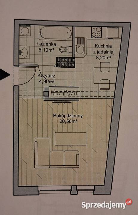 Kawalerka 37 m2 nowe budownictwo 2 piętra pomorskie