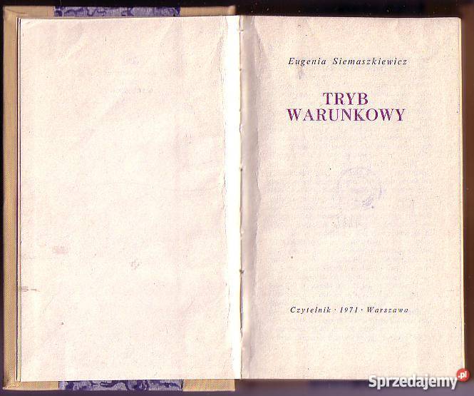 7811 TRYB WARUNKOWY EUGENIA SIEMASZKOWA Czyrna sprzedam