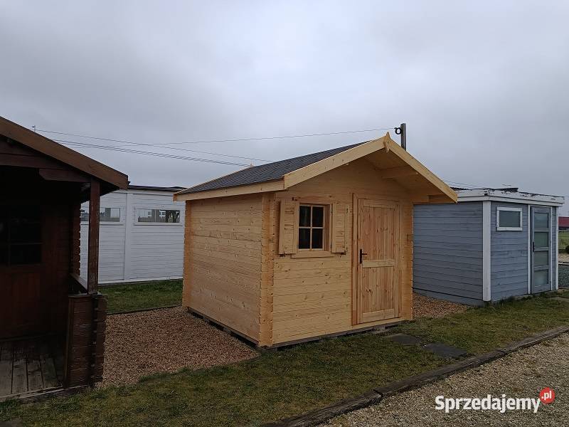 Domek drewniany 3x3 z balika 28mm ogrodowy Grześ śląskie Parzymiechy